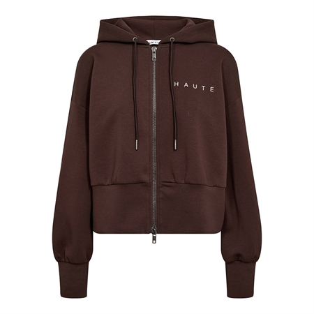 Haute L'Amitié Maxi Split Zip Hoodie Mocca